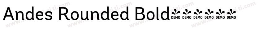 Andes Rounded Bold字体转换
